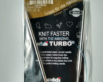  addi Turbo Circular Knitting Needles by SKACEL 16 Size 0