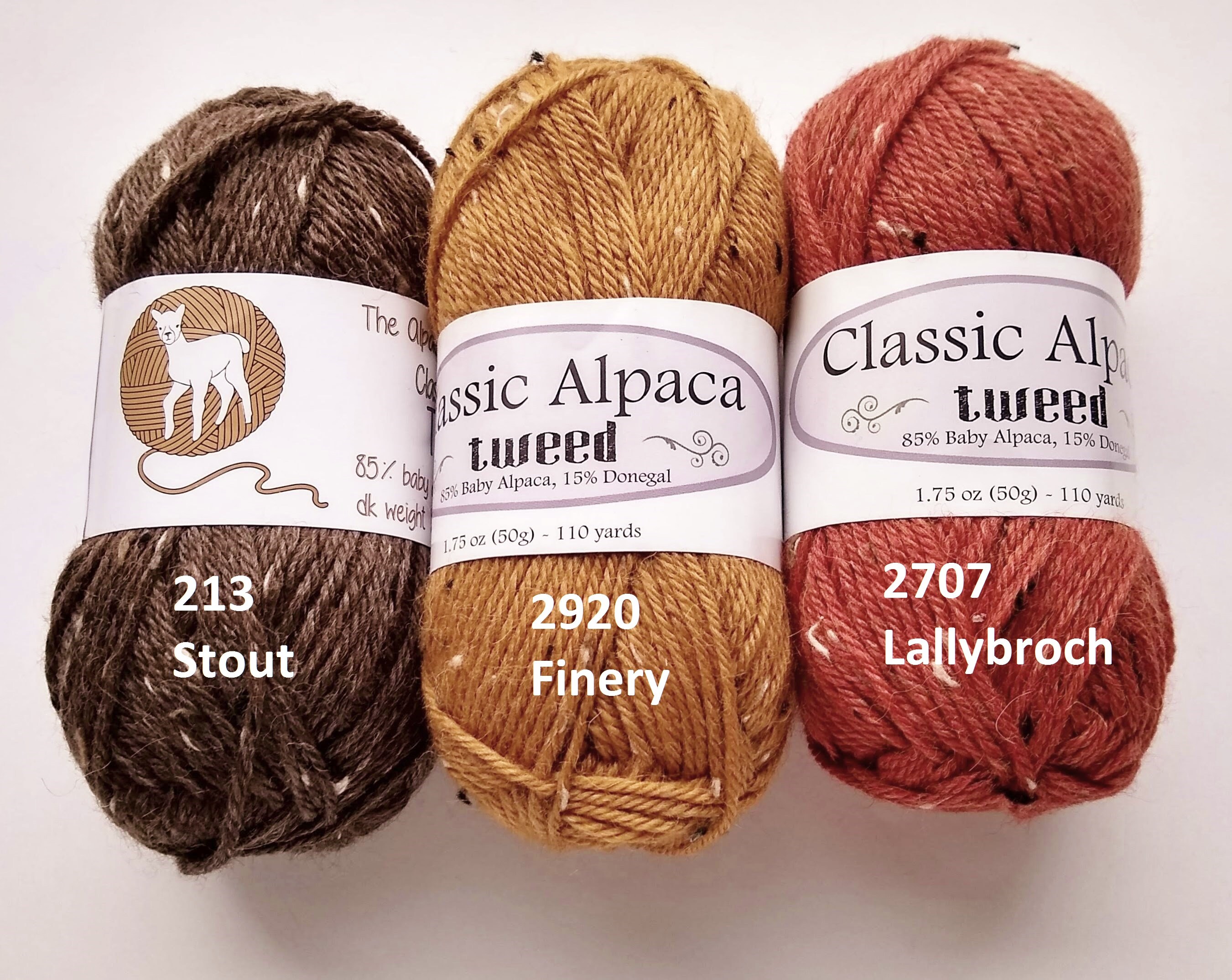 Alpaca Yarn Company Classic Alpaca Tweed DK Yarn Etsy