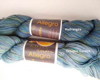 Silk yarn, mulberry silk yarn, multicolor silk yarn, Vijay Fibers, Allegro, lace weight, 821 yds/100g