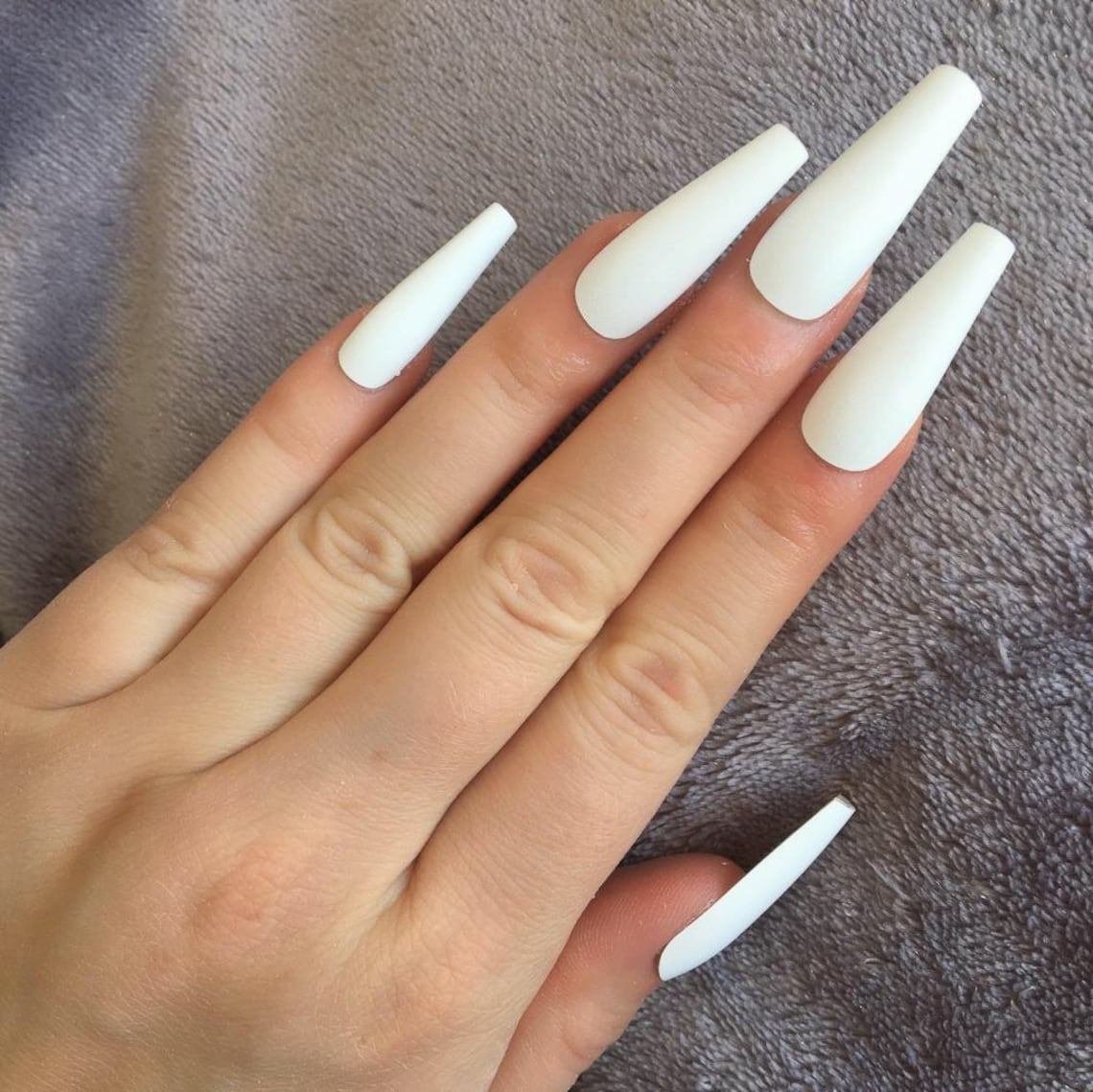 White Nails Halloween Press On Nails Press On Nails Matte | Etsy