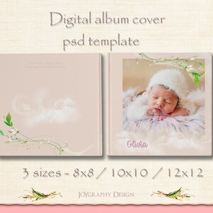 Aquarell Foto Album Cover Foto Buch Cover Vorlage Fur Etsy