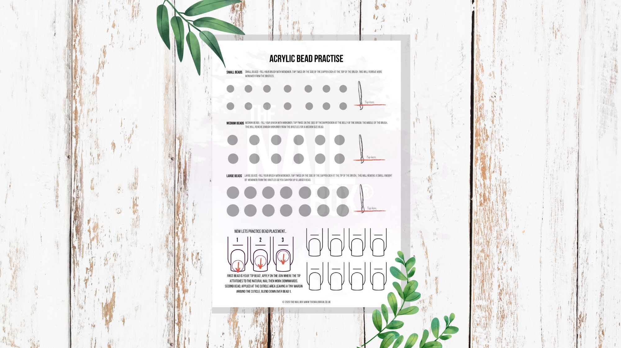 Acrylic Nail Practise Sheet Printable Download Nail Art Nail - Etsy