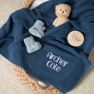 Manta de bebé personalizada, manta de bebé bordada, manta de bebé con nombre, regalo de baby shower, anuncio de bebé, regalo para recién nacido, regalos para bebé