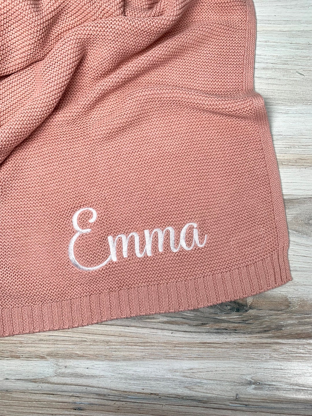 Embroidered Baby Blanket Personalized Baby Blanket Cozy Soft Etsy
