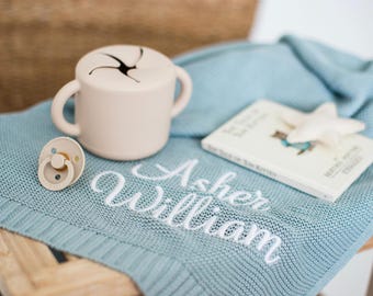 Baby Blanket – Personalized Baby Blanket – Custom Baby Blanket – Baby Blanket with Name – Embroidered Baby Blanket- Baby Shower Gift