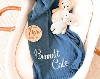 Baby Blanket – Personalized Baby Blanket – Custom Baby Blanket – Baby Blanket with Name – Embroidered Baby Blanket- Baby Shower Gift