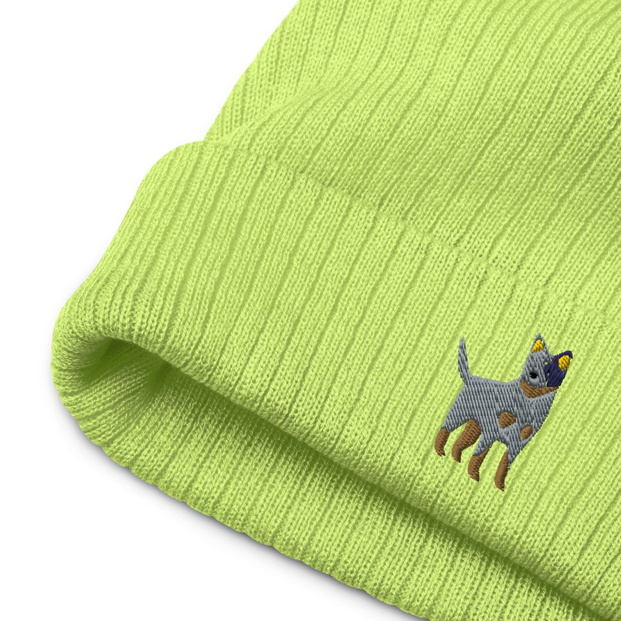 beanie with dog on it