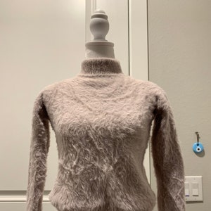 Fuzzy Lavender Turtleneck
