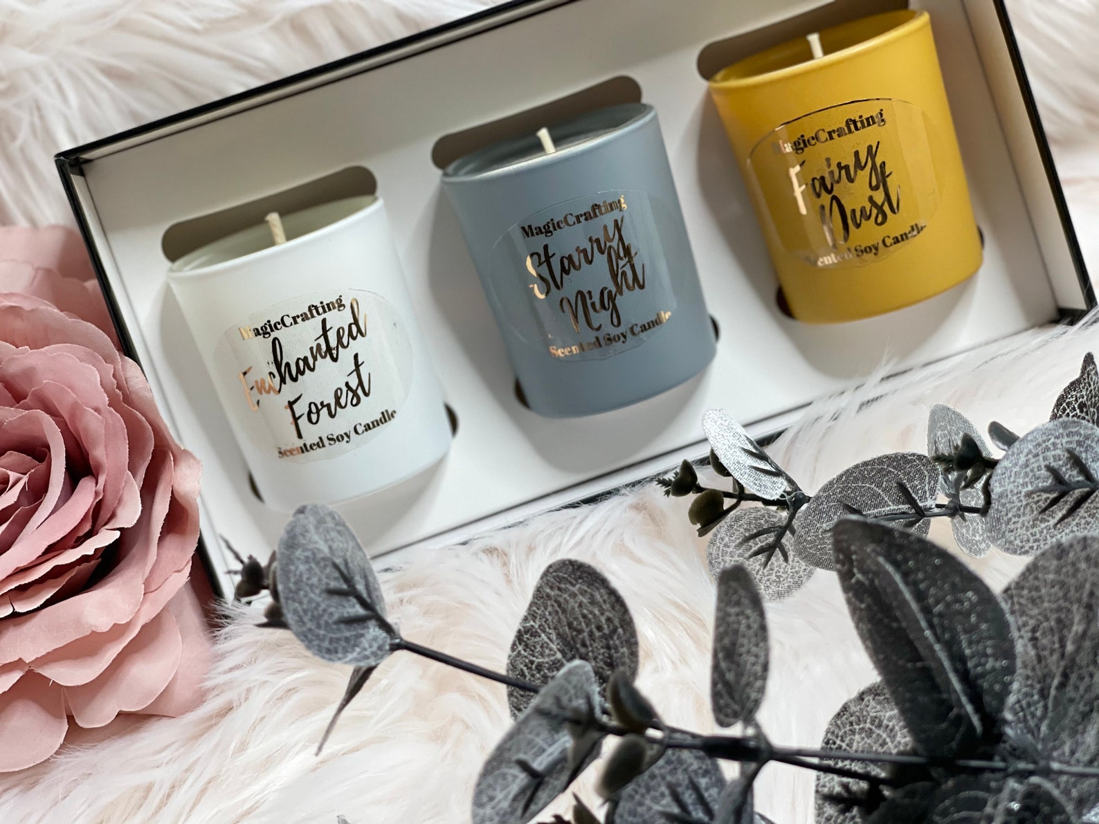 Trio Candle Set Highly Scented Candles Gift Set 3 X Candles Etsy
