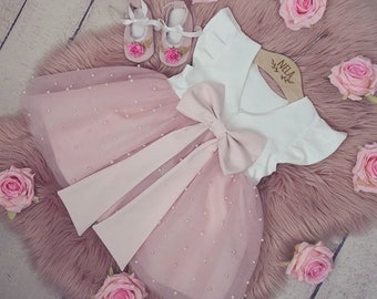Robe De Bebe Rose Etsy