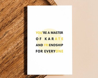 Master Of Karate Etsy