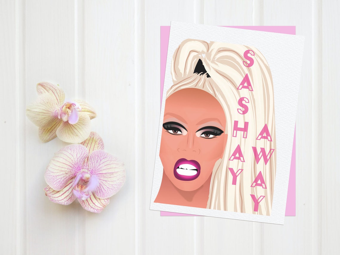 Wall Print of RuPaul Quote 'Sashay Away' in Bold Pink Etsy
