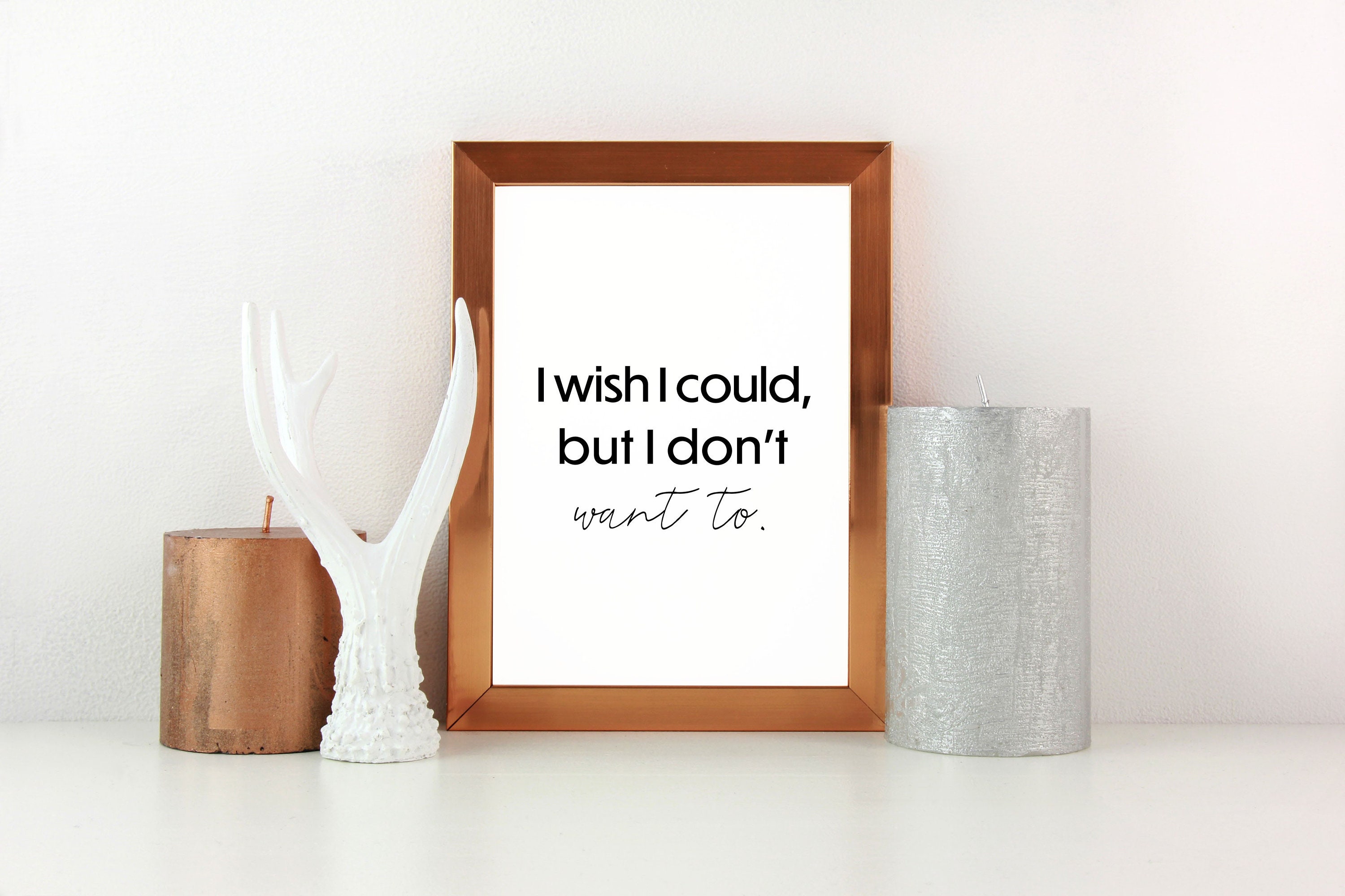 Wall Print of Friends Themed Phoebe Buffay 'I Wish I | Etsy