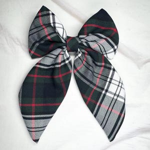 Plaid Sailor Bow/Back to School/School Uniform Plaid /First day of School/High Quality French Barrette/Uniform Plaid Hair Bows /Plaid 49 50