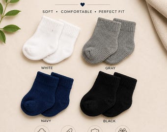 18 inch Doll Socks-White,Black, Navy Colors- School Uniform Socks