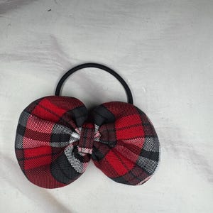 Plaid 69/Round Puffy Bow/Back to School/School Uniform Plaid /First day of School/Alligator Clip/Pony Elastic/Uniform Plaid Hair Bows