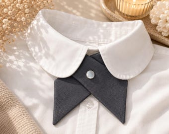 Criss-cross Bow Tie for Unisex Uniform Adjustable Neck Tie With