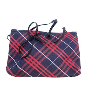 Plaid 36-School Uniform Plaid Shoulder Bag-Back to School-Girls or Adult Size-Navy,Red, White Plaid
