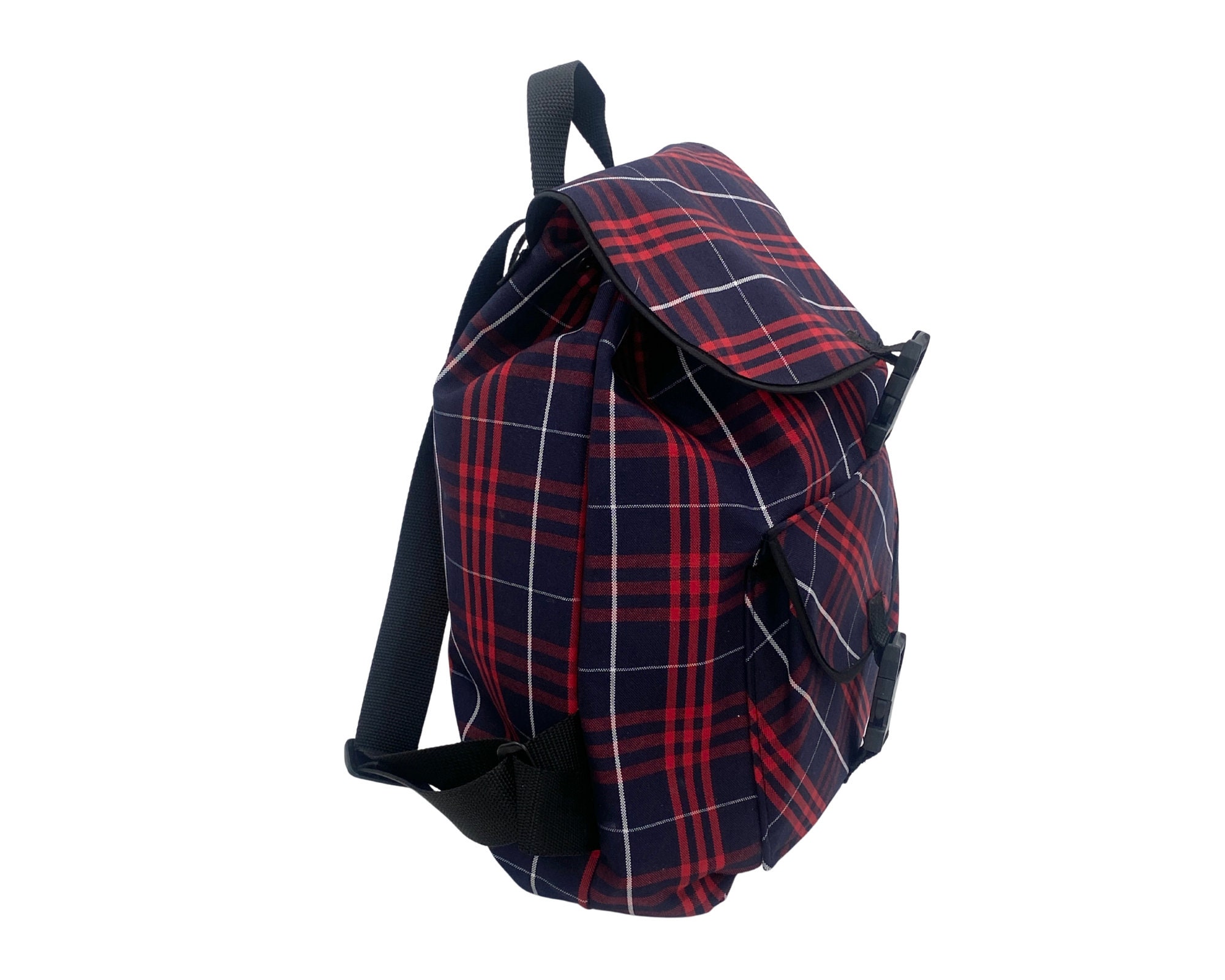 Authentic Private School Catholic Plaid Large Backpack‎ Made in the USA School Uniform Plaid Backpack/back to School/sport,travel  main image 2