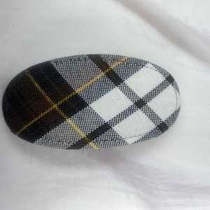 Plaid 84/71-School Uniform Plaid-Oval Hair Clip Barrette-Uniform Accessories-School Plaid-Girls and Women Accessories
