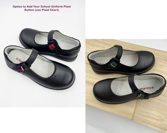 Little girl deals uniform shoes