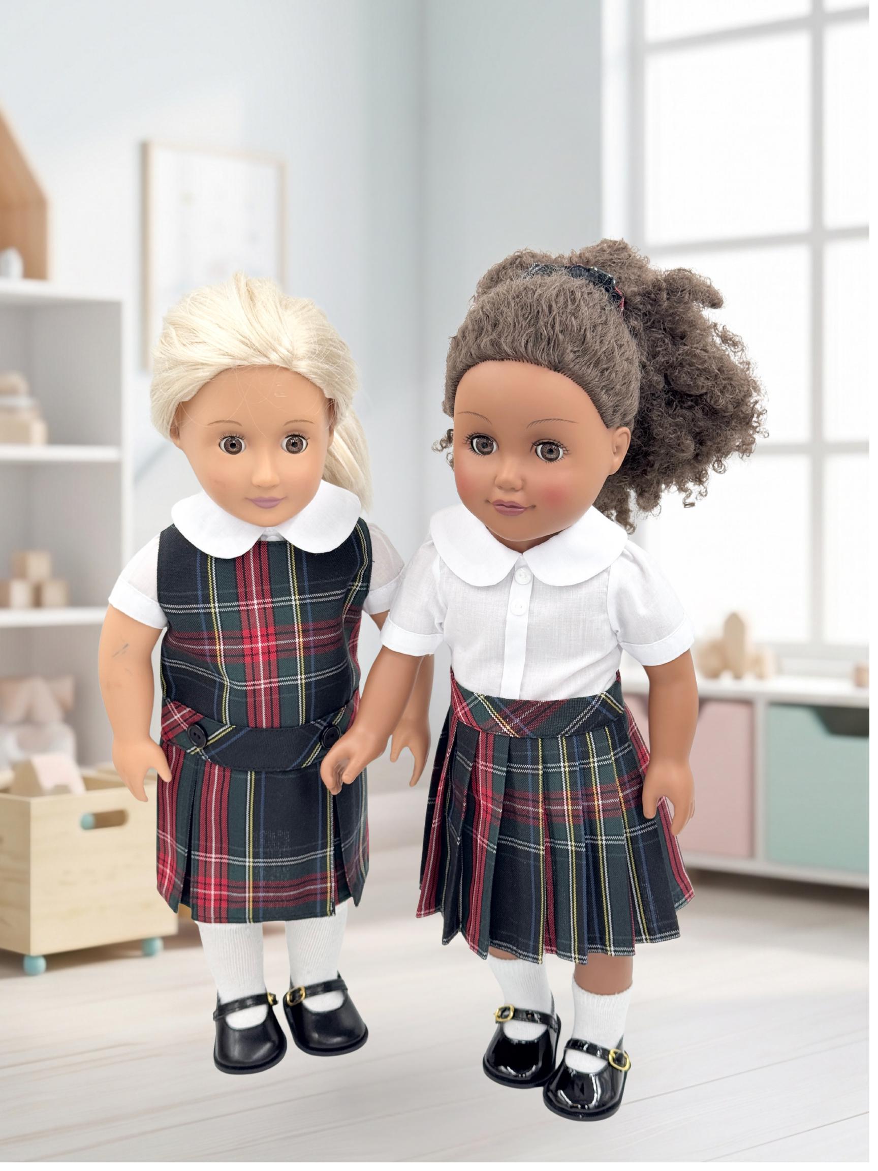 Codulu Vêtements De Poupée – Ensemble 4 Pièces – Robe, Haut, Jupe, Chaussures, Sac – Pour Poupée 30 Cm (1/6 BJD) – Cadeau Fille