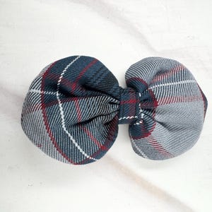 Plaid 82/Round Puffy Bow/Back to School/School Uniform Plaid /First day of School/Alligator Clip/Pony Elastic/Uniform Plaid Hair Bows
