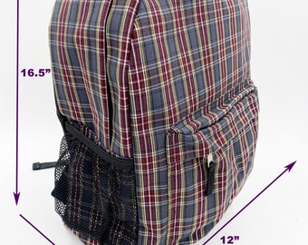 Glen plaid backpack online