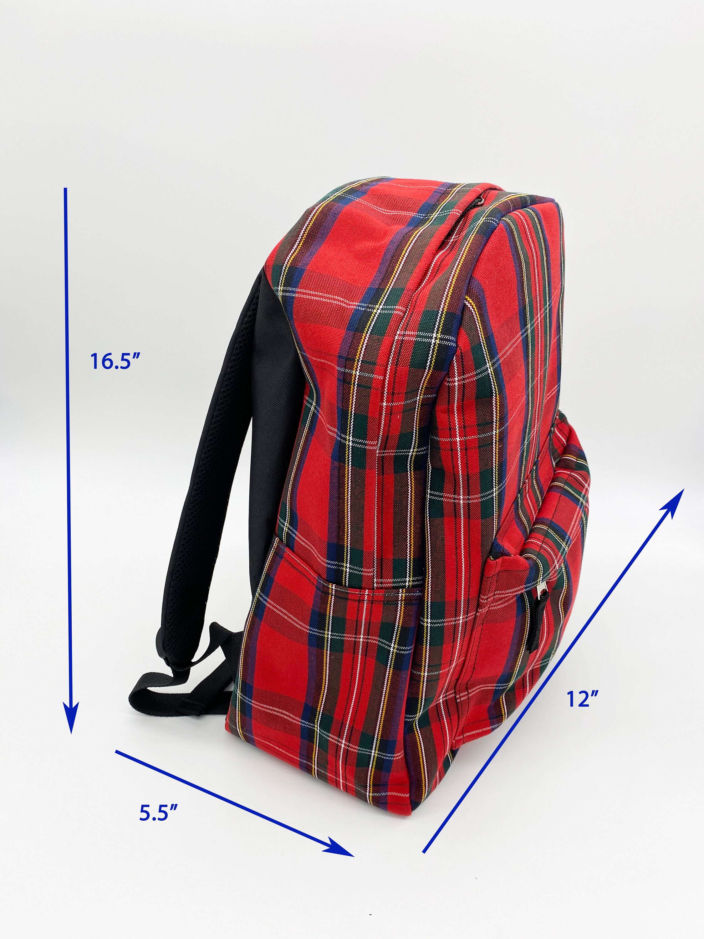 School Uniform Plaid Backpack/Back to School/Sport Etsy