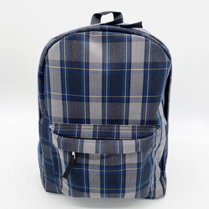 Plaid 87 Pius/Daulton Plaid/School Uniform Plaid Backpack/Back to School/Sport,Travel Backpack/Adults and Kids/Water Bottle Pocket/