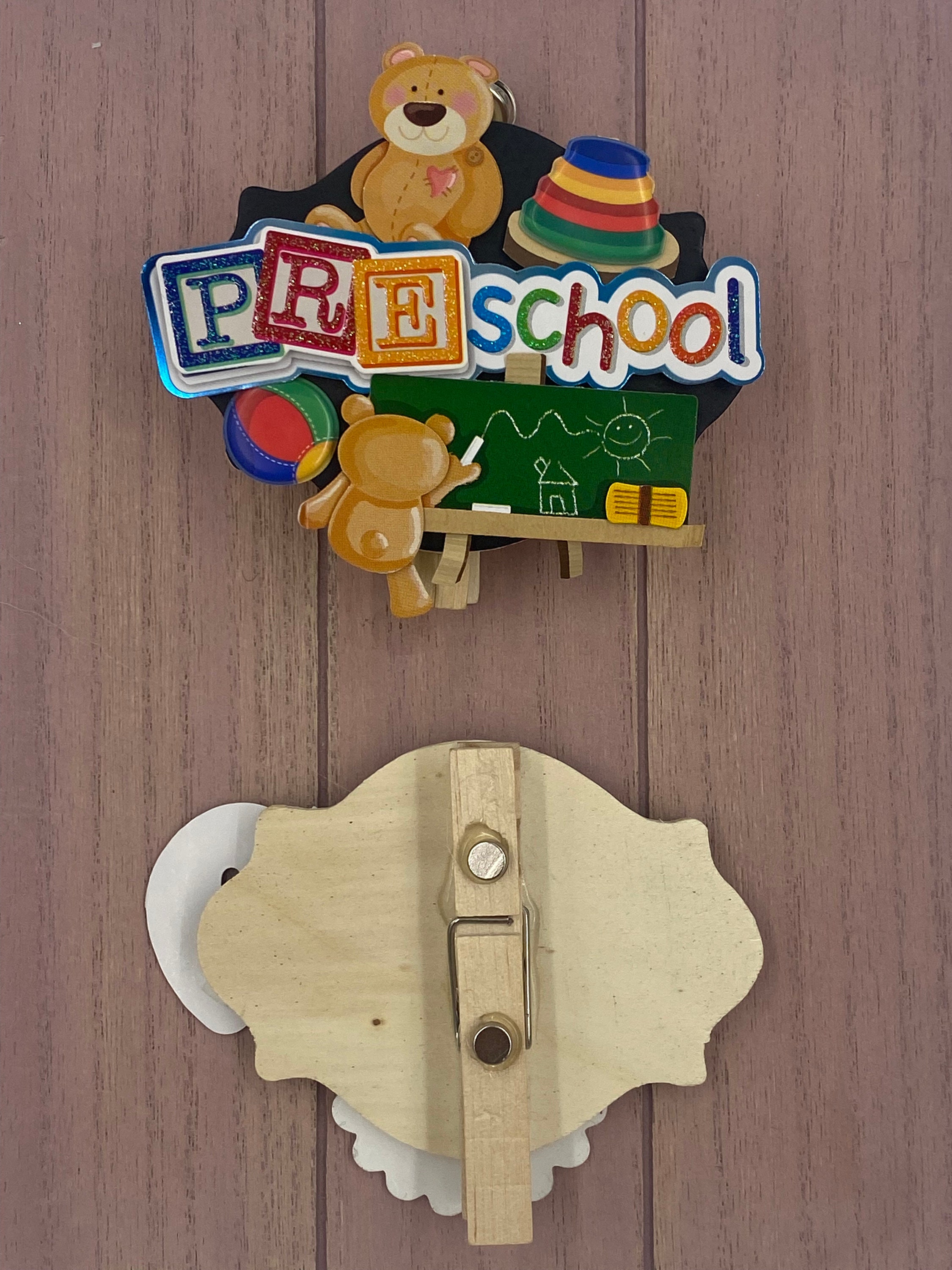 Back to School Chalkboard Sign Clothespins Clip or Etsy