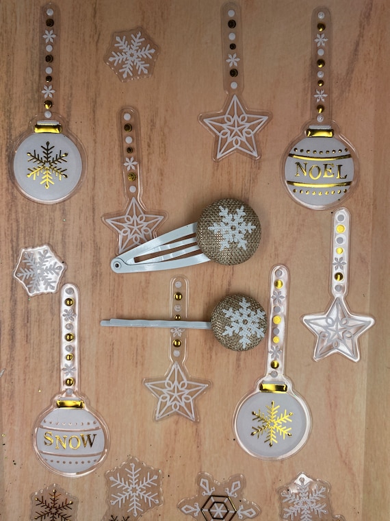 Christmas Snowflake Hair Clip/hair Bobby Pin/barrette Snap  display picture 2