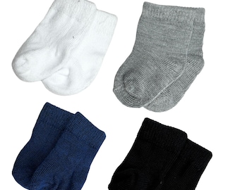 18 inch Doll Socks-White,Black, Navy Colors- School Uniform Socks