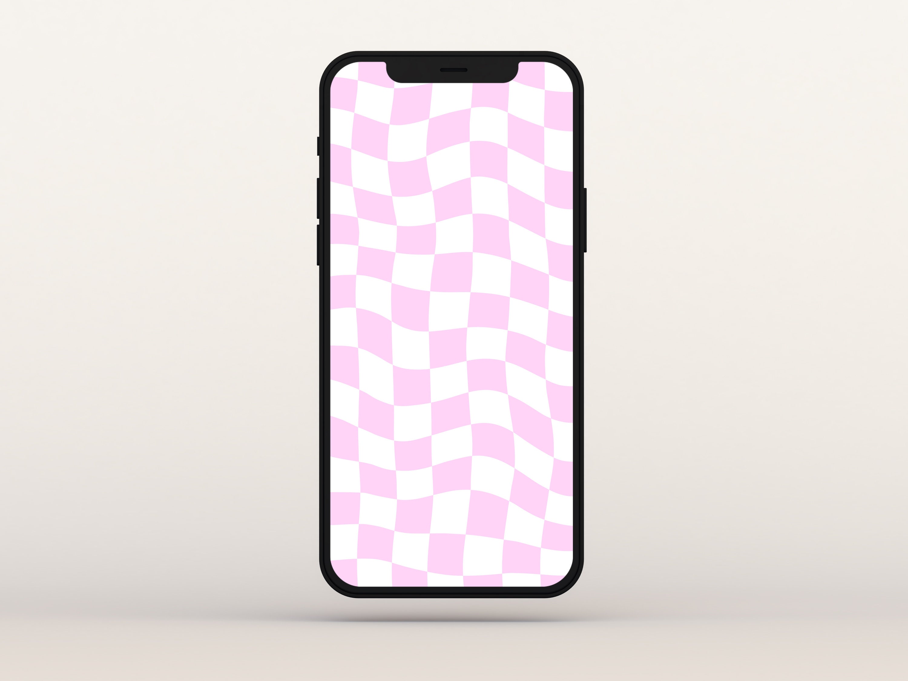 Pink Warped Checkerboard Iphone Lock - Etsy Australia