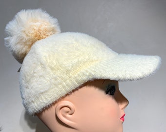 Winter hat, Pom Pom hat, acrylic hat, beanie with Pom Pom, baseball hat with Pom Pom , baseball hat, women’s hat, women’s winter hat, Pom