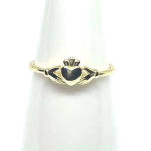 Anillo irlandés, anillo claddagh, anillo de amor, anillo celta, anillo de amistad, anillo de plata de ley, anillo de oro de 14K, anillo claddagh de oro, anillo de corona.