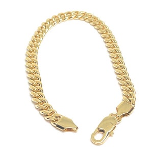 Gold Cuban bracelet, boys bracelet, girls bracelet, stainless steel bracelet, gold link bracelet, dads gift, fathers day gift, graduation