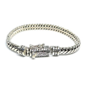 Sterling silver bracelet, braided bracelet, men’s bracelet, women’s bracelet, Bali bracelet, Byzantine, graduation Gift, Birthday Bracelet