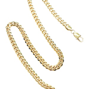 Cuban Necklace, gold cuban, men&#39;s cuban chain, girls gold chain, boys gold chain, gifts for him, gifts for her, dads gift, birthday gift
