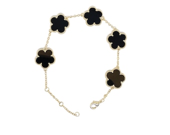 ☆ENGBROX☆ silver925 my clover necklace EBNL22001 Verozi 925 Sterling Silver Four Leaf Clover Necklace for