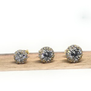 Post studs, boys studs, men studs, girls studs, halo studs, diamond post earrings, gifts for her, gifts for him gifts for easter, moms gift