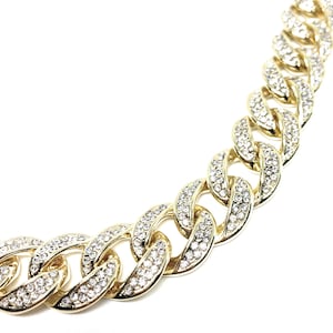 Cuban chain, Miami Cuban, silver chain, gold cuban, ice Cuban, pave cuban, holiday gift, Fathers day gift, dads gift, gifts for him