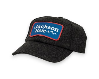 Jackson Hole Handcrafted 100% Peruvian Wool Flannel Premium Baseball Hat