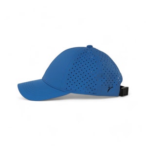 Athletic Dri Fit Baseball Hat. Water Resistant, Ultra Lightweight, Minimalist Branding and Maximum Breathability. Ocean Blue.