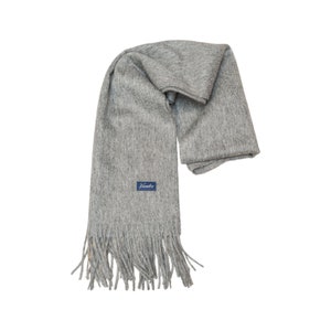 100% Wool Scarf Gray. Unbeatable Quality, Durability and Price.