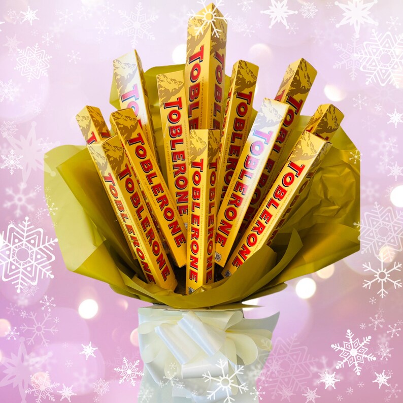 Toblerone Chocolate Bouquet Gift Anniversary Birthday Etsy