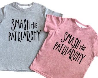 Smash the Patriarchy Kids Shirt, Women Rights Tee, Feminism, Protect Roe, Protest, Pro Choice, Vote T-Shirt for Babies, Toddler, Kids, Teens