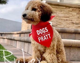 Pañuelo para perros de Pratt, pañuelo para mascotas de Spencer Pratt, alcalde de Los Ángeles, corbata de pañuelo LA