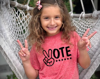 VOTE Toddler T-Shirt, Mid Term Election 2024 Kids Tee Shirt