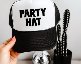 Party Hat Trucker Hat, Girls Getaway, Girls Night out, Funny Trucker Party Hat, matching hats, favors